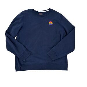 Abercrombie & Fitch Crew Neck  Mens XL  Blue Pride Logo‎ Peace Equality Soft
